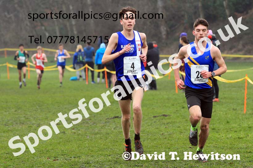 Junior Mens 2023 Northern Cross Country Champs., Witton Park, Blackburn. Photo: David T. Hewitson/Sports for All Pics